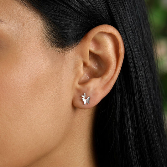 Aretes Mariposa con Rosca
