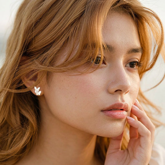 Aretes Mariposa de Fiesta
