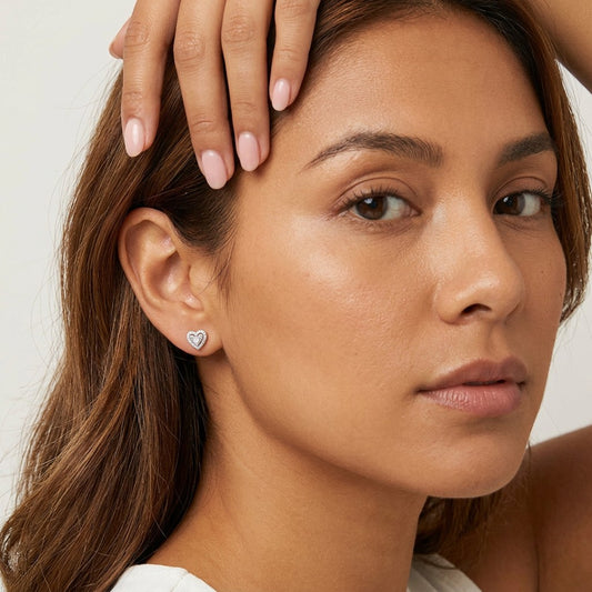 Aretes Moño Corazón