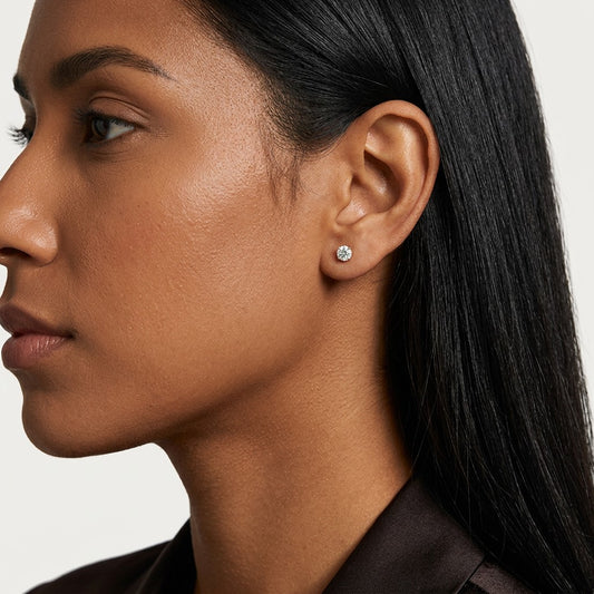 Aretes Perla de Agua Dulce con Rosca