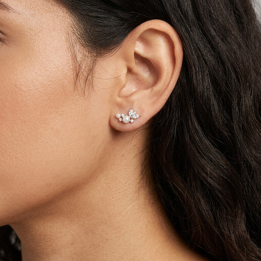 Aretes Perla Minimalistas