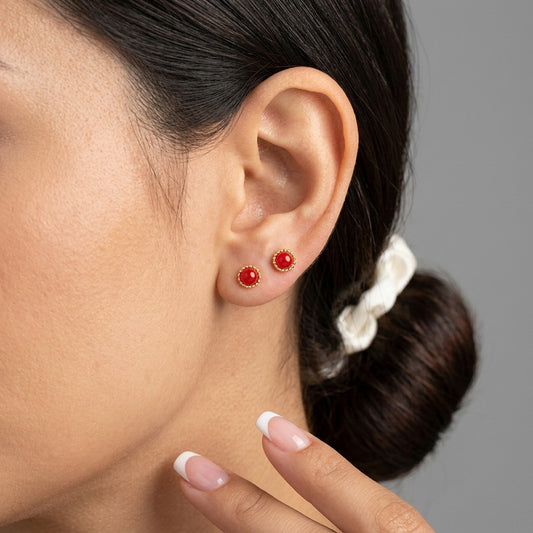 Aretes Perla Minimalistas en Seis Estilos