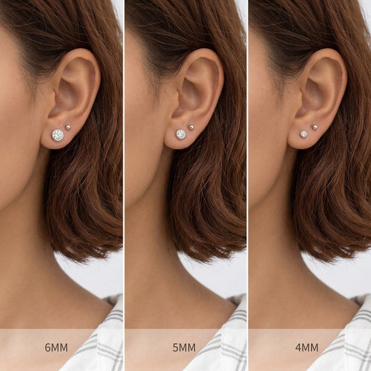 Aretes Punto de Luz con Zirconia