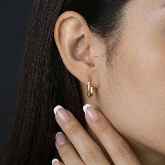 Arracadas con Zirconia Cuadrada