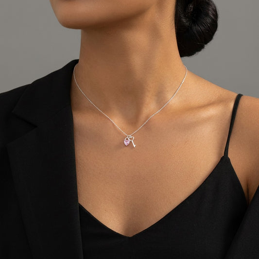 Collar Candado y Llave del Amor