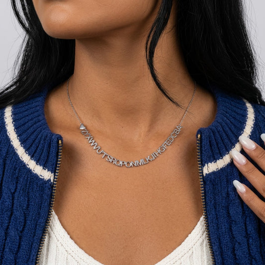 Collar con Inicial y Cadena a Elegir