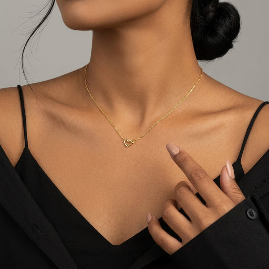 Collar Corazón con Zirconias