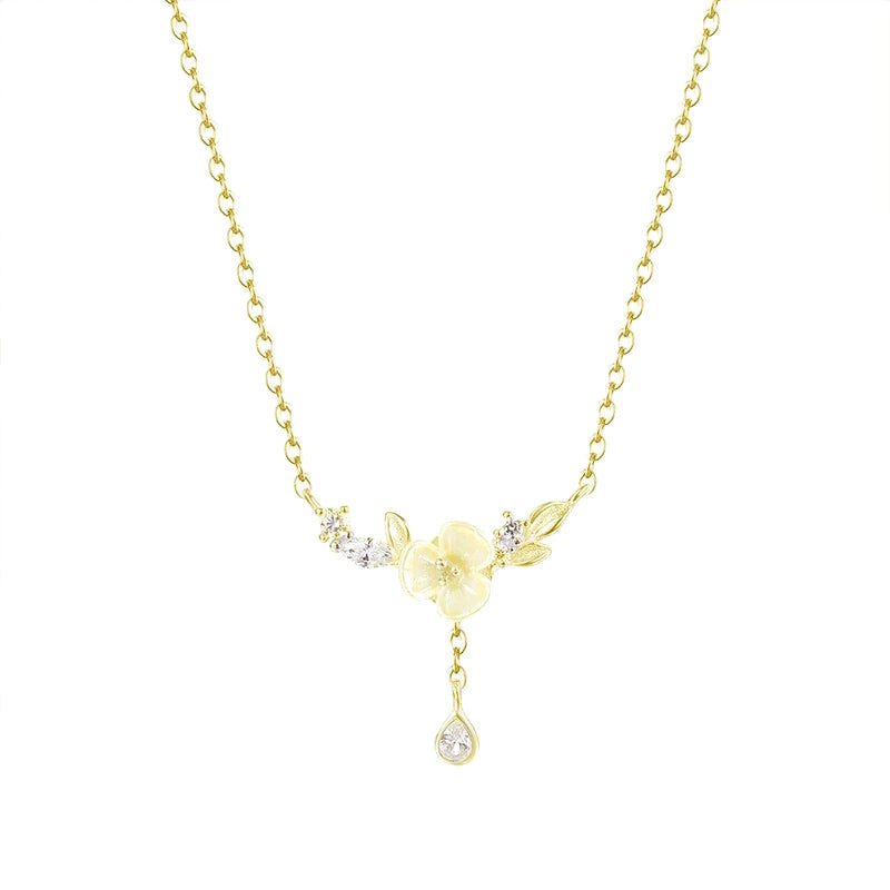 Collar Gardenia con Zirconias