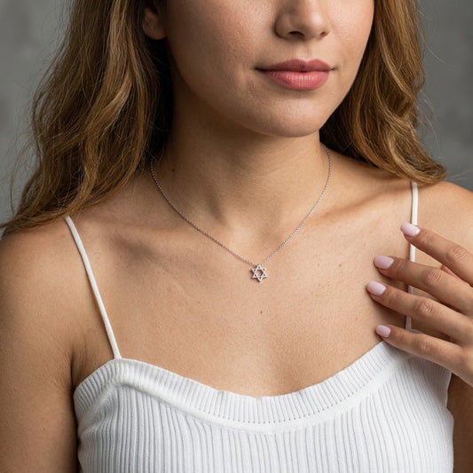 Collar Hexágono con Zirconia
