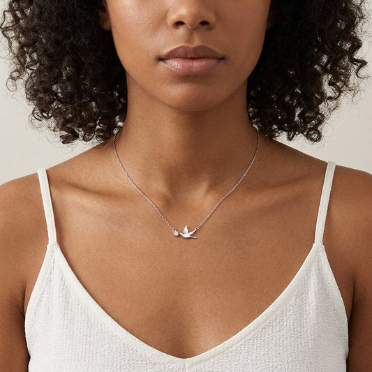 Collar Paloma con Zirconias