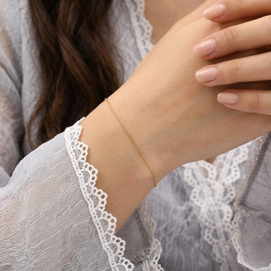 Pulsera Cadena Veneciana o Cruzada