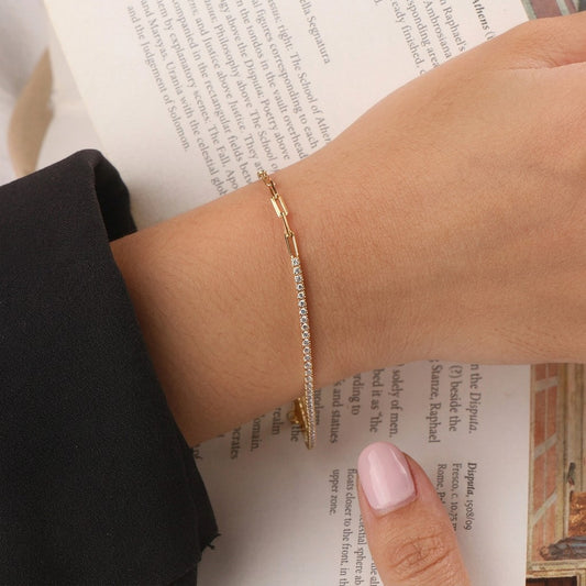 Pulsera Candado con Zirconias