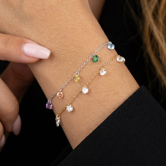 Pulsera con Zirconias de Colores