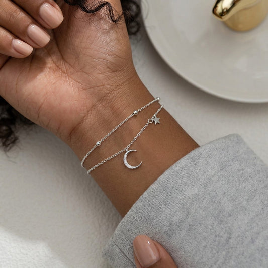 Pulsera Luna y Estrella