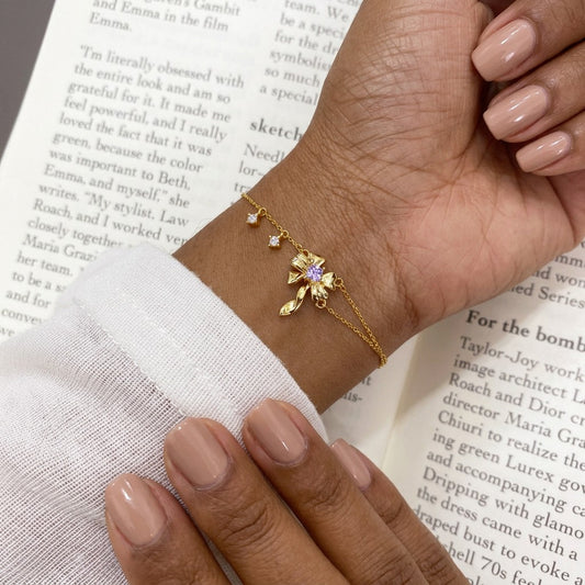 Pulsera Moño con Zirconias