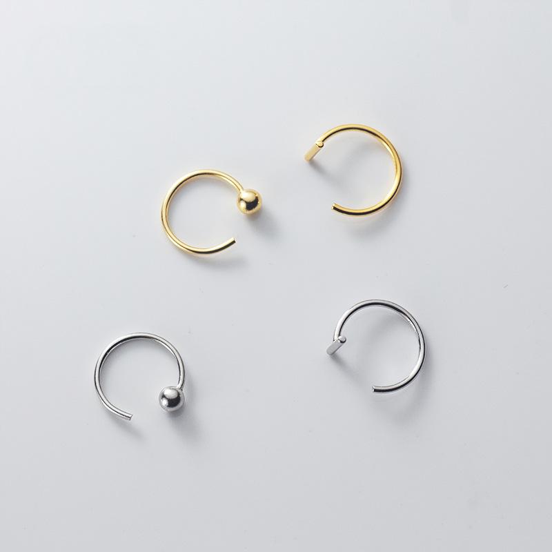 Aretes Barra en Forma de Gancho