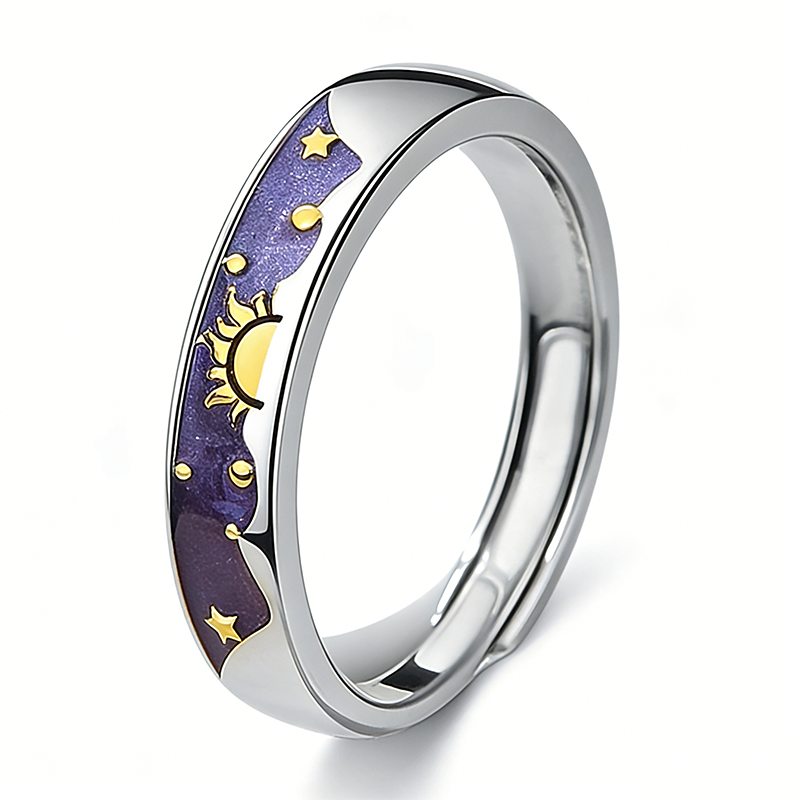 Anillo de Pareja Sol y Luna
