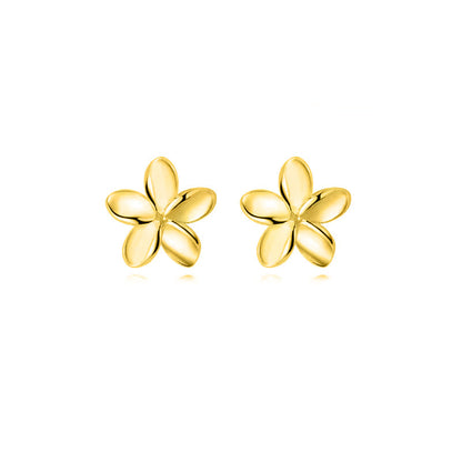 Aretes Mini Flor en Tres Tamaños