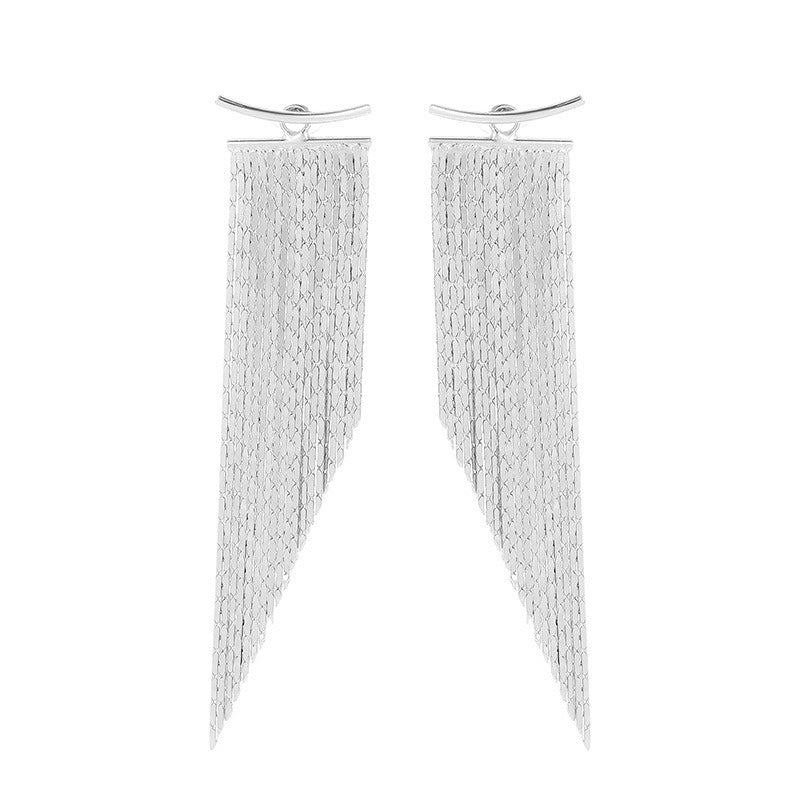 Aretes Cascada con Flecos