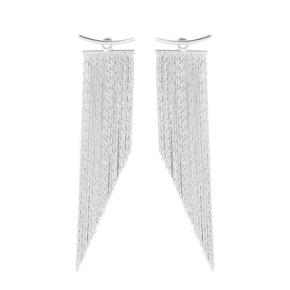 Aretes Cascada con Flecos