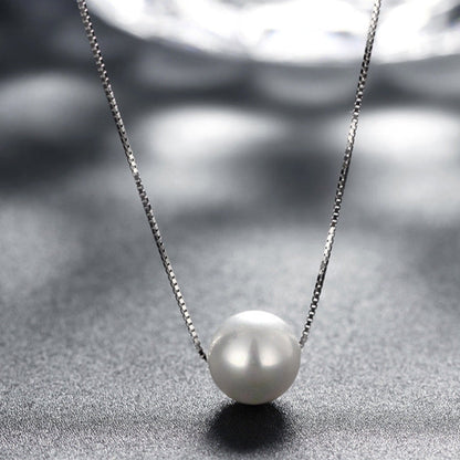 Collar Corto con Perla Blanca