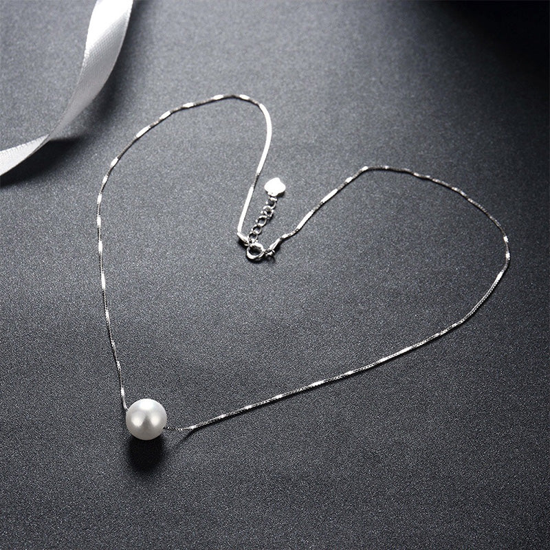 Collar Corto con Perla Blanca