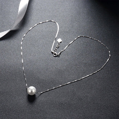 Collar Corto con Perla Blanca
