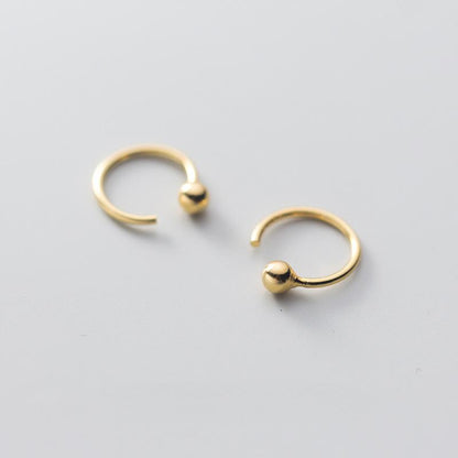 Aretes Barra en Forma de Gancho