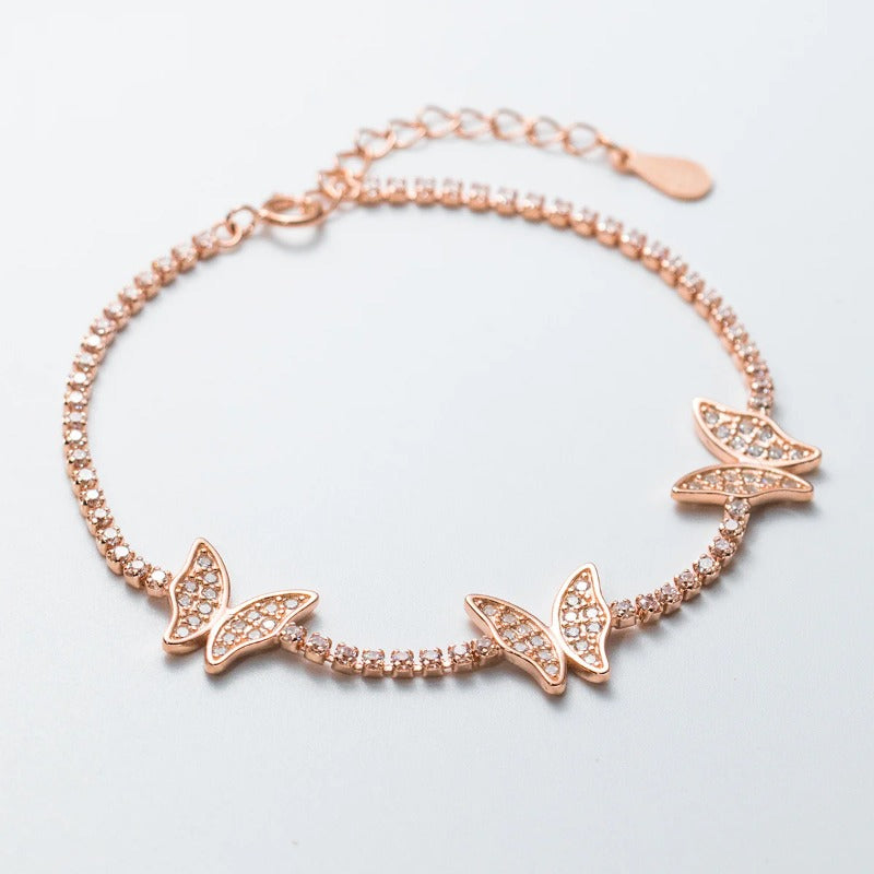 Juego Mariposa con Zirconias