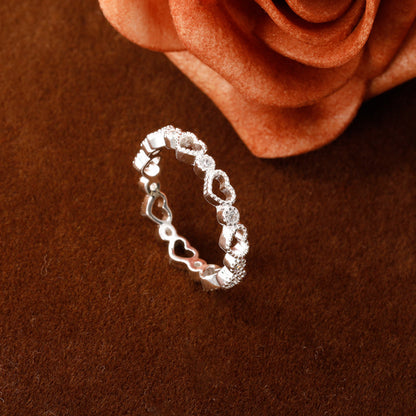 Anillo Corazón Calado Ajustable
