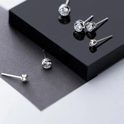 Aretes Punto de Luz con Zirconia