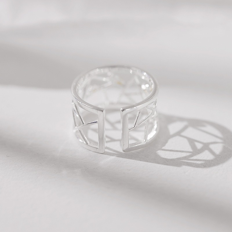 Anillo Abierto Pájaro y Nube