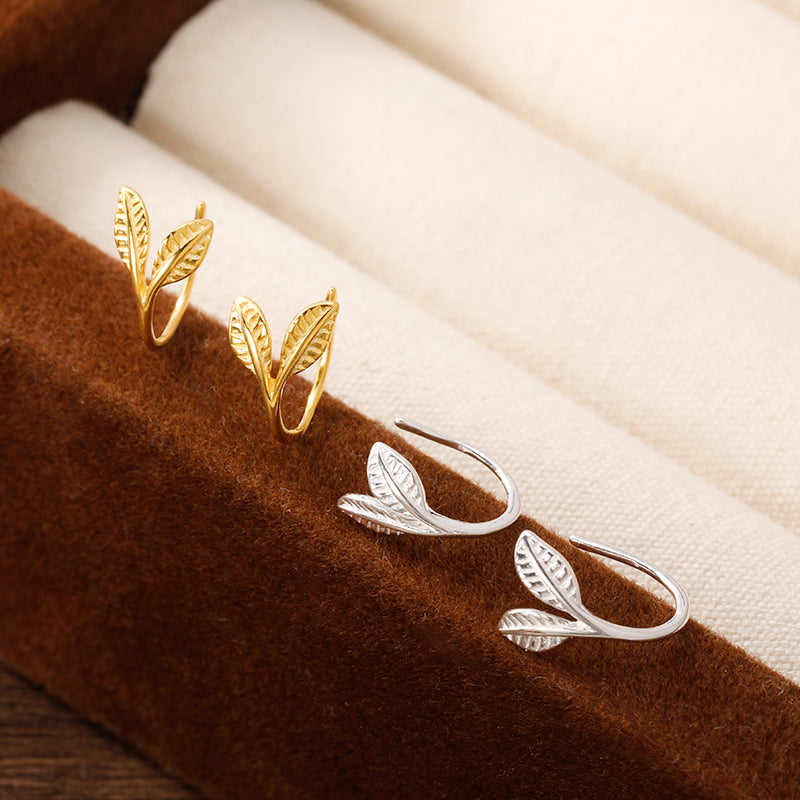 Aretes Rama con Hojas