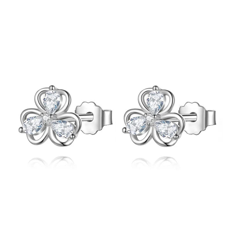 Aretes Flor y Hojas