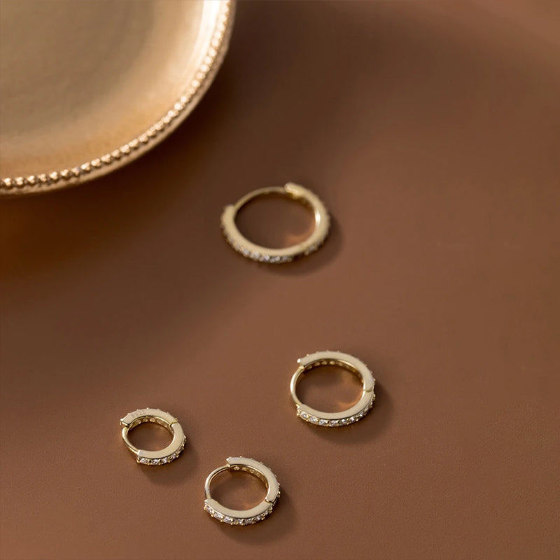 Arracadas con Zirconias Brillantes
