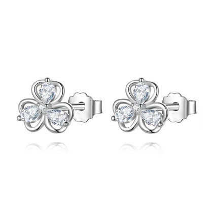 Aretes Flor y Hojas