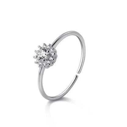 Anillo Abierto Copos de Nieve