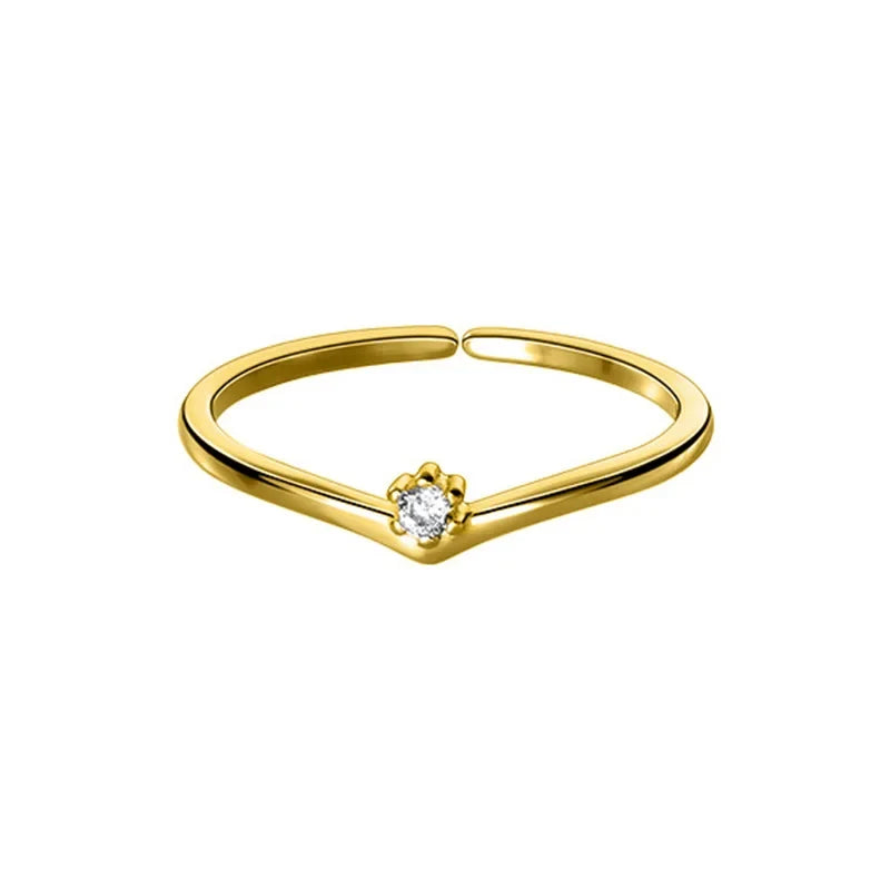 Anillo Abierto Copos de Nieve