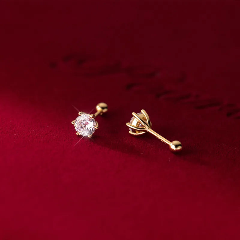 Aretes Punto de Luz de Seis Garras