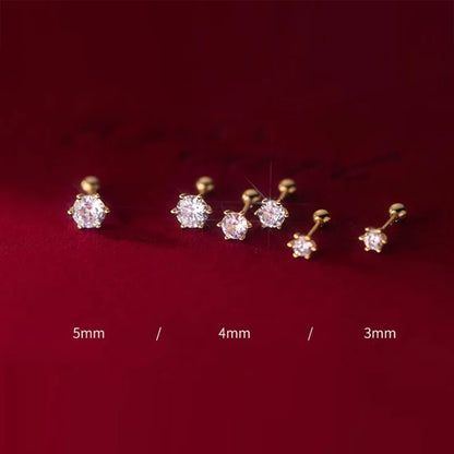 Aretes Punto de Luz de Seis Garras
