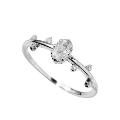Anillo Abierto Copos de Nieve