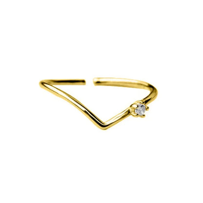 Anillo Abierto Copos de Nieve