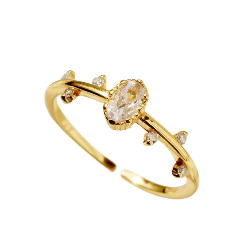 Anillo Abierto Copos de Nieve