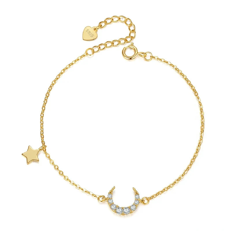Pulsera Luna, Estrella, Círculo o Moño