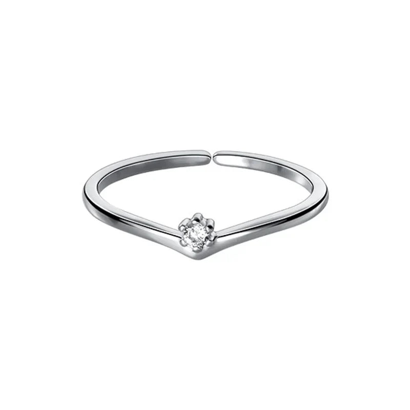 Anillo Abierto Copos de Nieve
