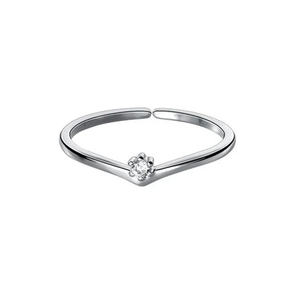 Anillo Abierto Copos de Nieve