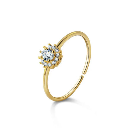 Anillo Abierto Copos de Nieve