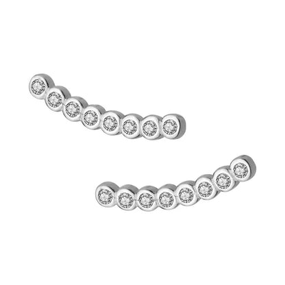 Aretes Arco Geométrico Brillante