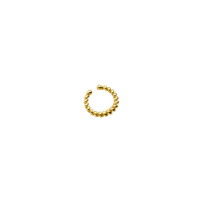 Aretes de Clip Torcidos con Zirconias
