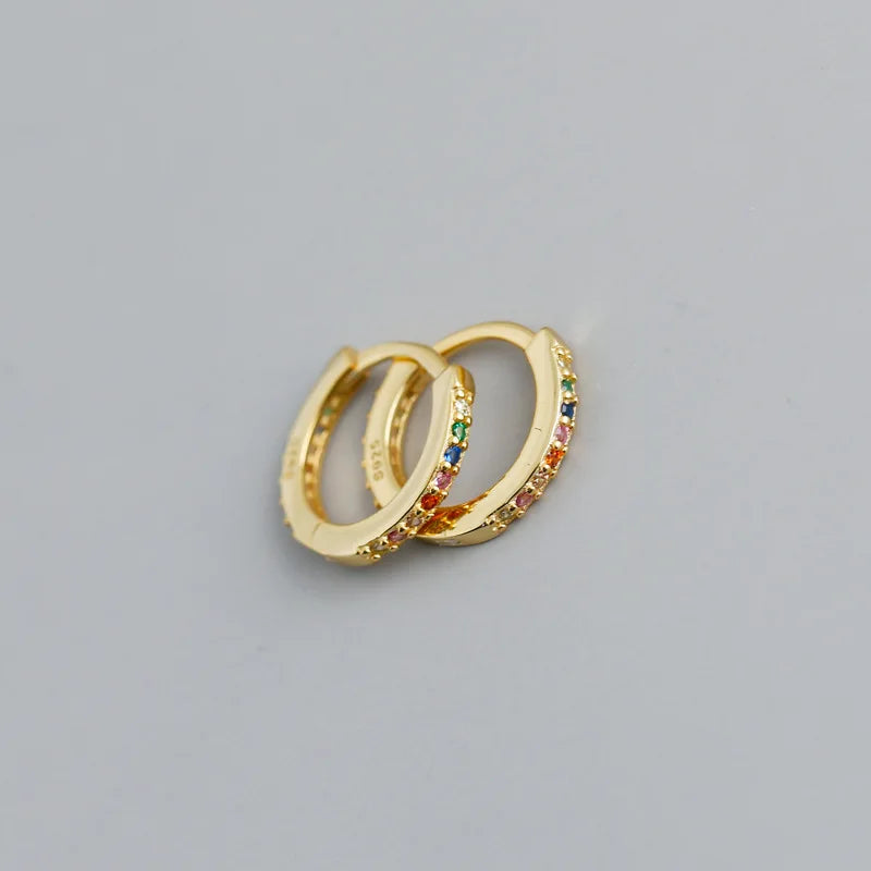 Arracadas con Dije de Zirconia